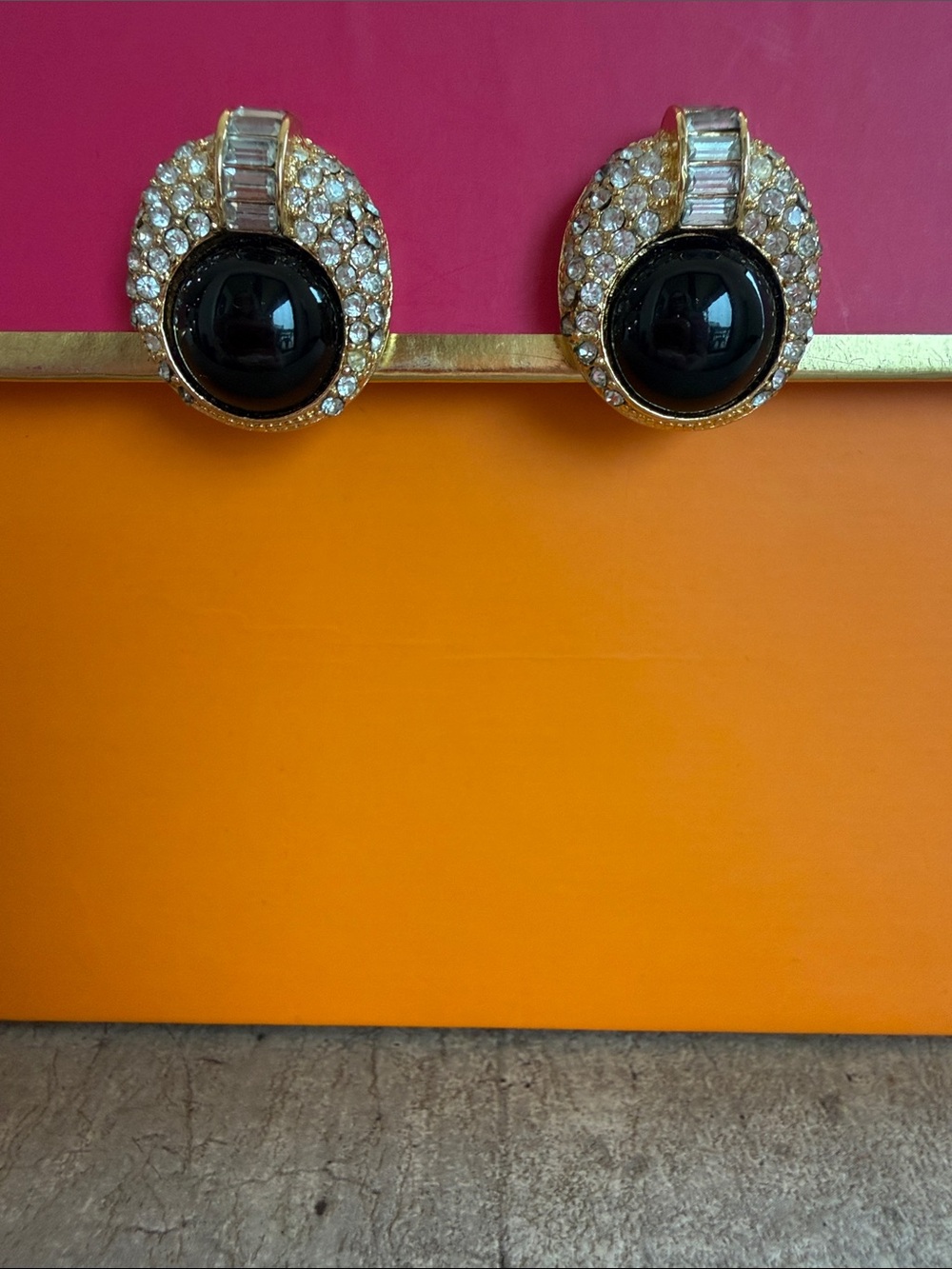 Dior Earrings Signed Vintage Clip-On - Picture 9 of 9